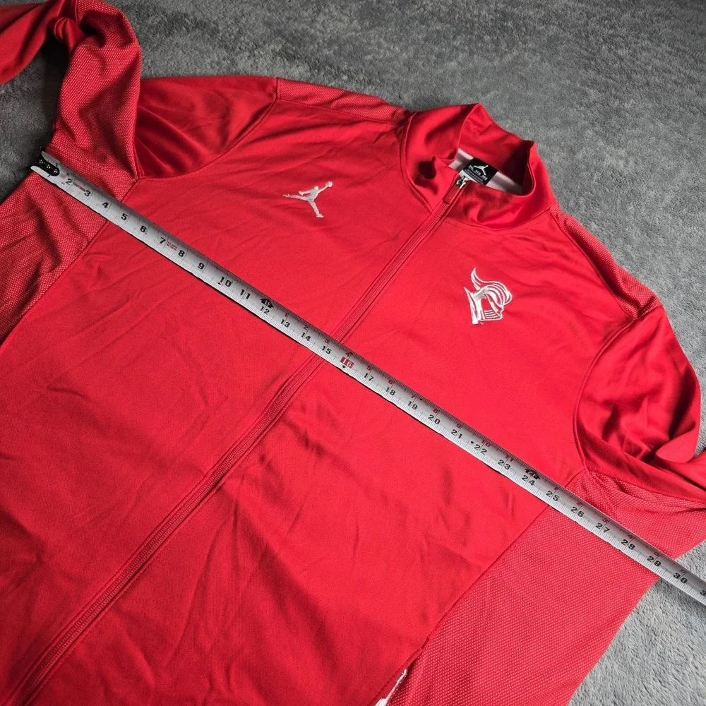 Nike Jordan Flight One Team Track Jacket Mens 3XL Red Dri-Fit Rutgers 696736-657